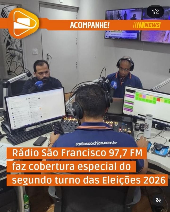 A Rádio São Francisco 97,7 FM realiza, neste domingo (25), uma cobertura especial da apuração e dos resultados do segund
