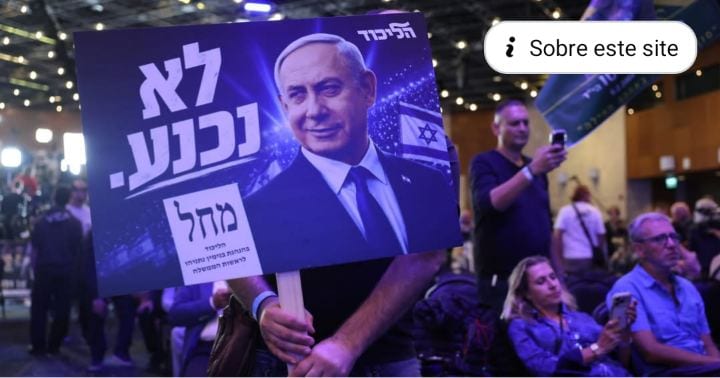 O partido Likud, do primeiro-ministro Benjamin Netanyahu, aparece na liderança das eleições parlamentares realizadas nes