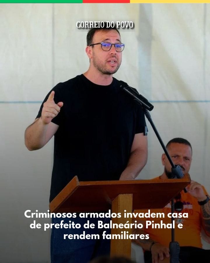 A casa do prefeito de Balneário Pinhal, Luiz Cezar Danelli Furini, foi invadida por cinco criminosos armados na madrugad