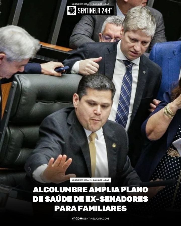 O presidente do Senado, Davi Alcolumbre (União-AP), ampliou o acesso à assistência à saúde da Casa para filhos e outros