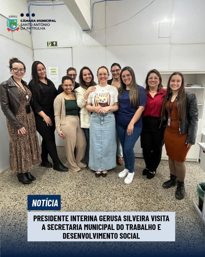 Presidente interina Gerusa Silveira visita a Secretaria Municipal do Trabalho e Desenvolvimento Social