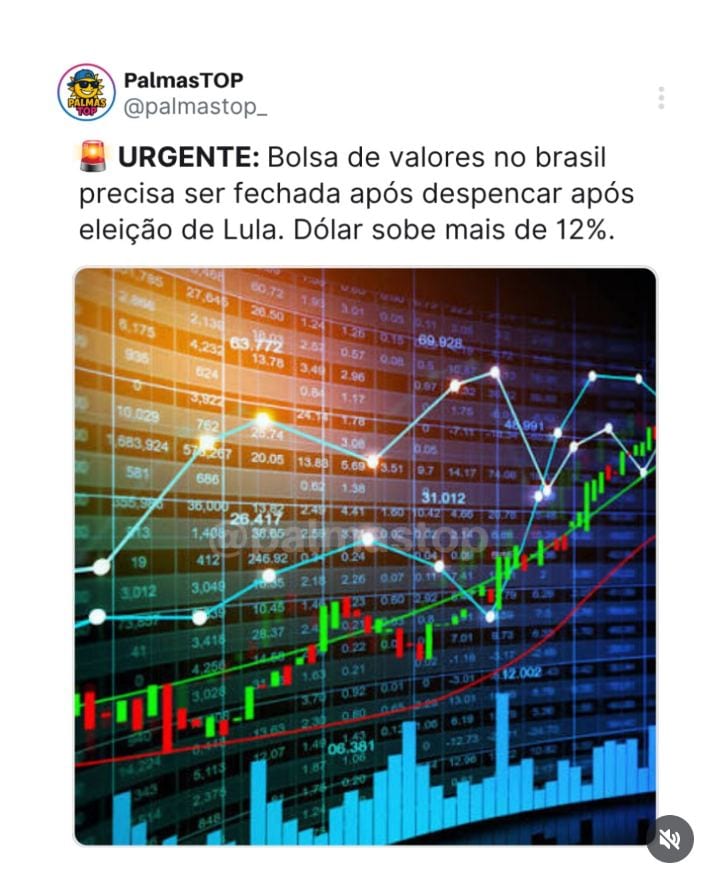 SIGA @PalmasTOP_ MERCADO EM QUEDA: A Bolsa de Valores brasileira registrou forte queda nesta segunda-feira (26), após a