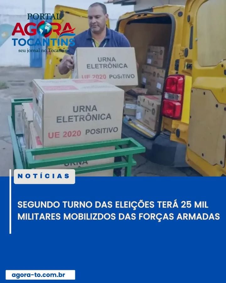 As Forças Armadas vão mobilizar cerca de 25 mil militares para apoiar a Justiça Eleitoral no segundo turno das eleições,