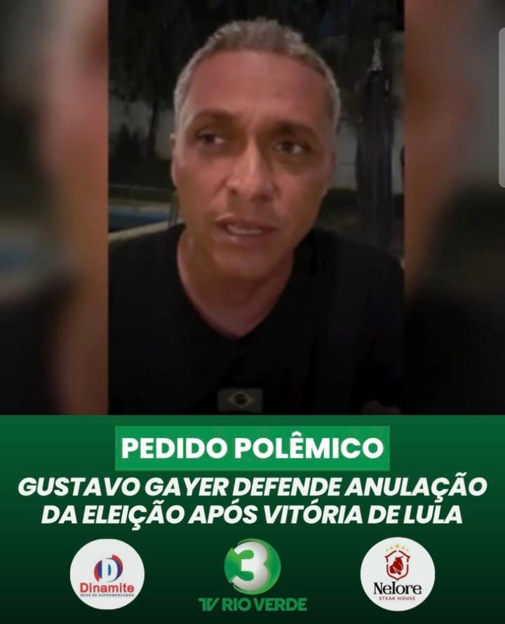 O deputado federal e senador eleito Gustavo Gayer (PL-GO) defendeu, neste domingo (25), a anulação da eleição presidenci