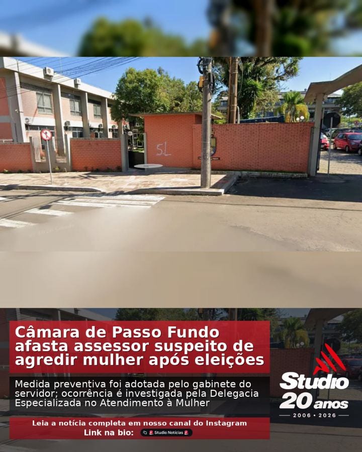 #PassoFundo | Câmara de Passo Fundo afasta assessor suspeito de agredir mulher após eleições |