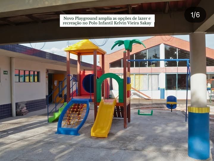 Novo Playground amplia as opções de lazer e recreação no Polo Infantil Kelvin Vieira Sakay