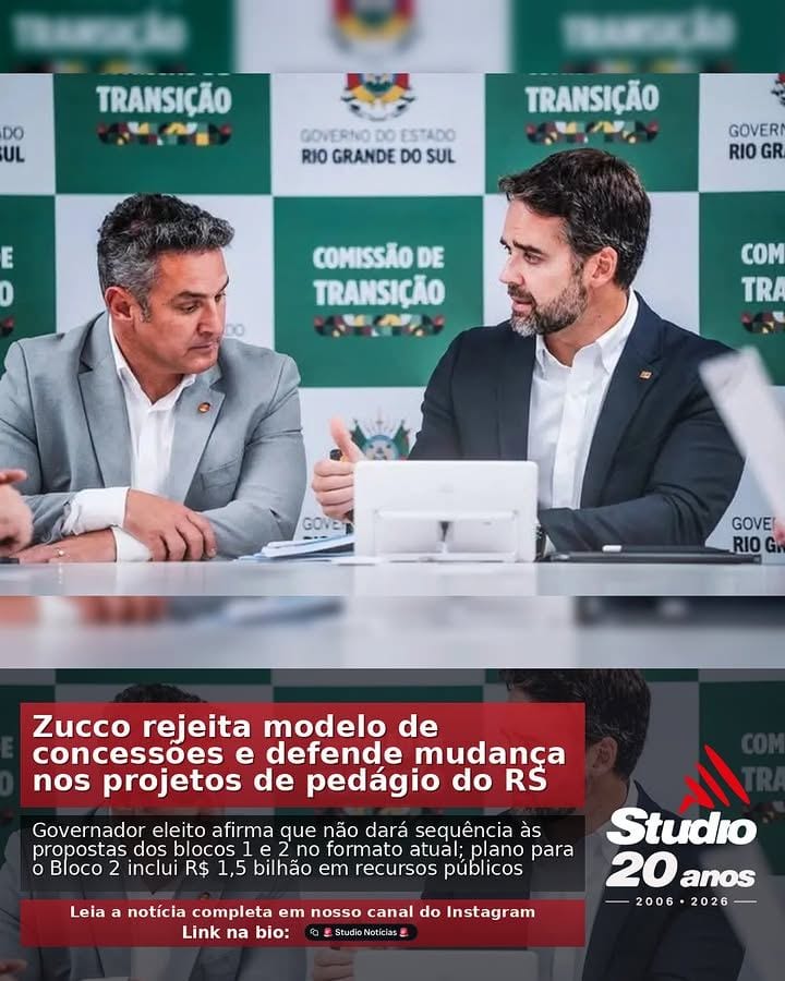 #Pedágios #RioGrandedoSul | Zucco rejeita modelo de concessões e defende mudança nos projetos de pedágio do RS |