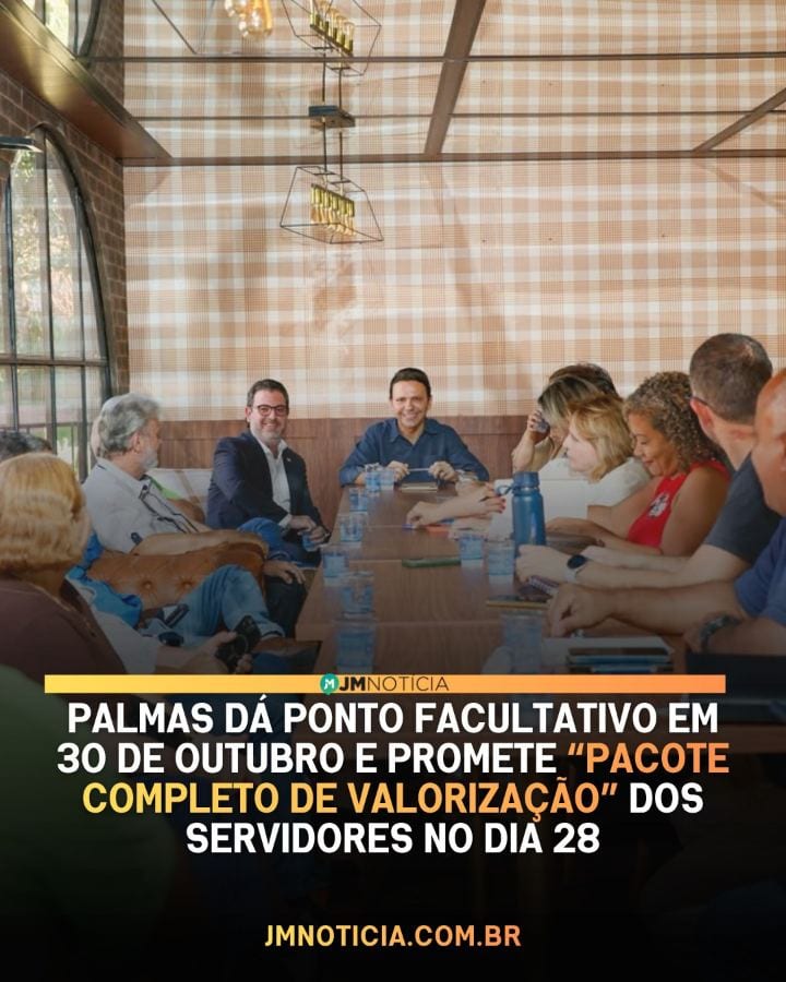 A Prefeitura de Palmas anunciou a revisão geral anual dos vencimentos dos servidores em 8,38%, com reposição integral do
