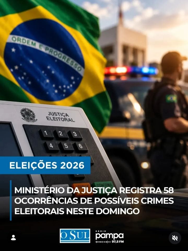 Até as 11h deste domingo (25), o Ministério da Justiça e Segurança Pública havia contabilizado 58 ocorrências relacionad
