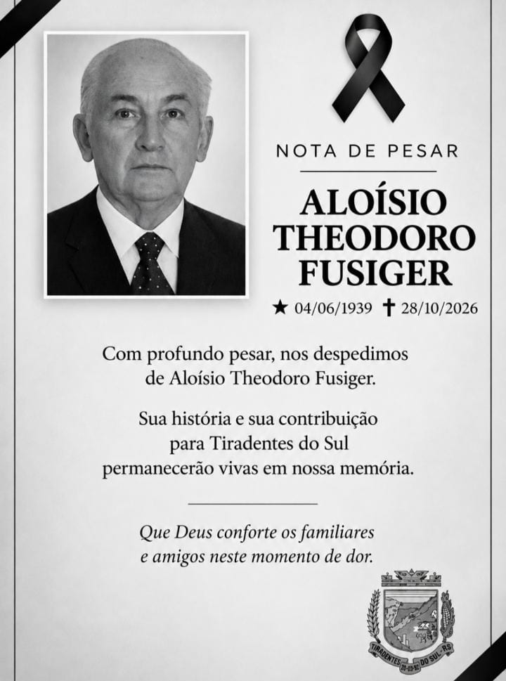NOTA DE PESAR | LUTO OFICIAL – DECRETO Nº 058/2026