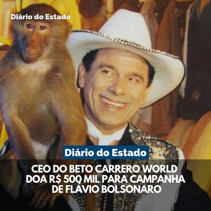 Alex Murad, filho do fundador do Beto Carrero World e atual CEO do parque temático, doou R$ 500 mil para a campanha de F