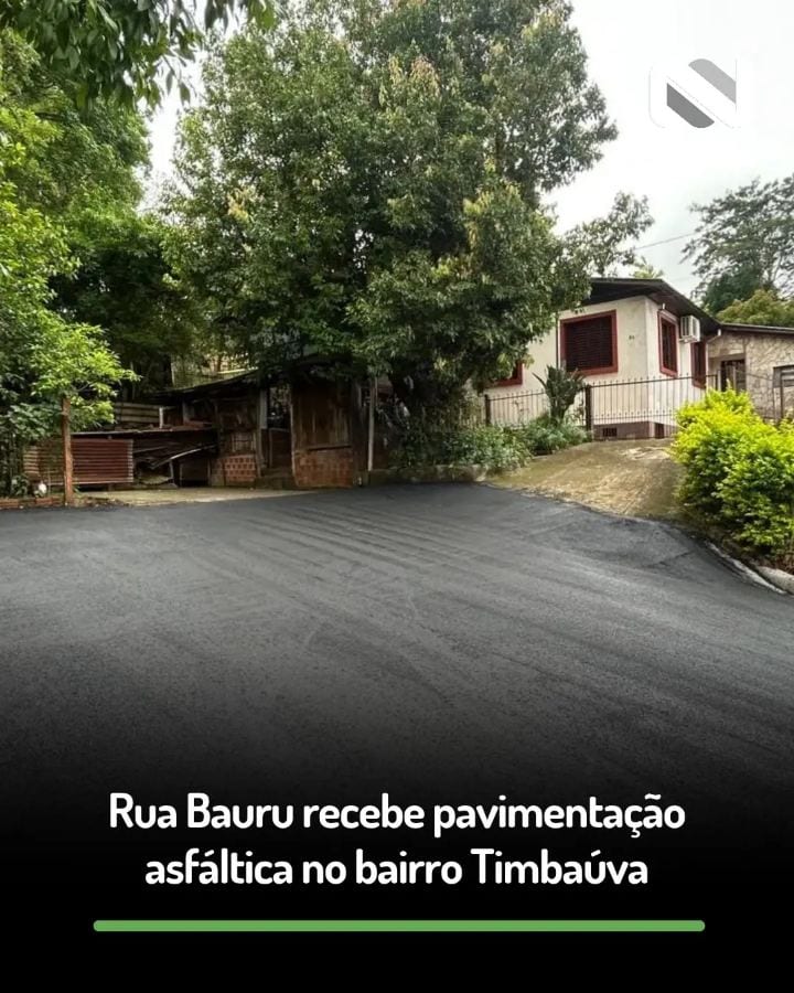 Santa Rosa conclui pavimentação da Rua Bauru, em Timbaúva