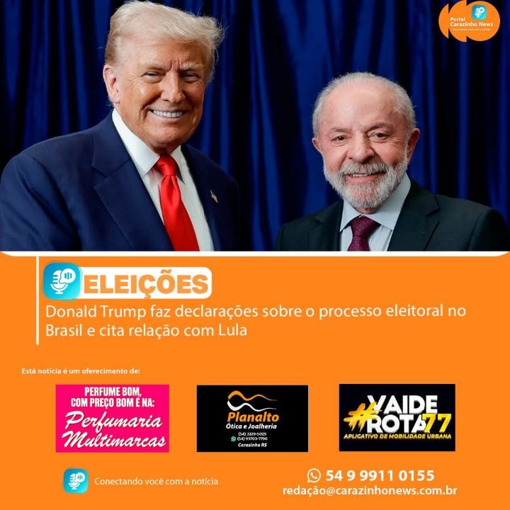 O presidente dos Estados Unidos, Donald Trump, manifestou-se nesta segunda-feira (26) sobre a votação para a Presidência