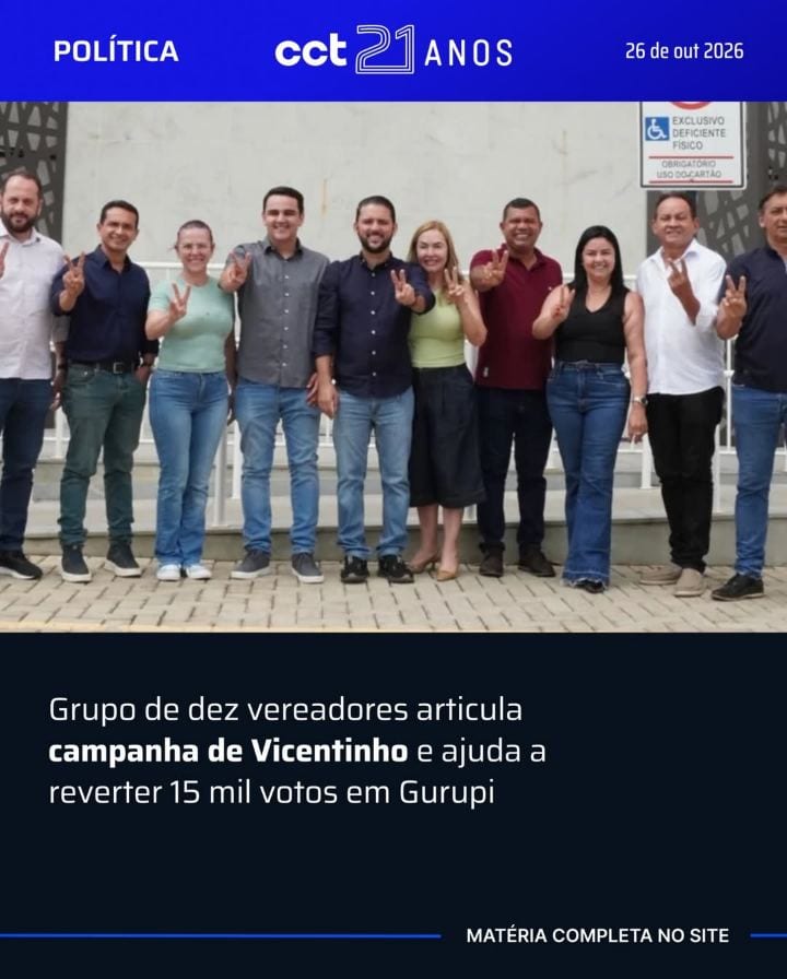 A atuação conjunta de dez vereadores da Câmara de Gurupi destacou-se durante a campanha do 2º turno de Vicentinho Júnior