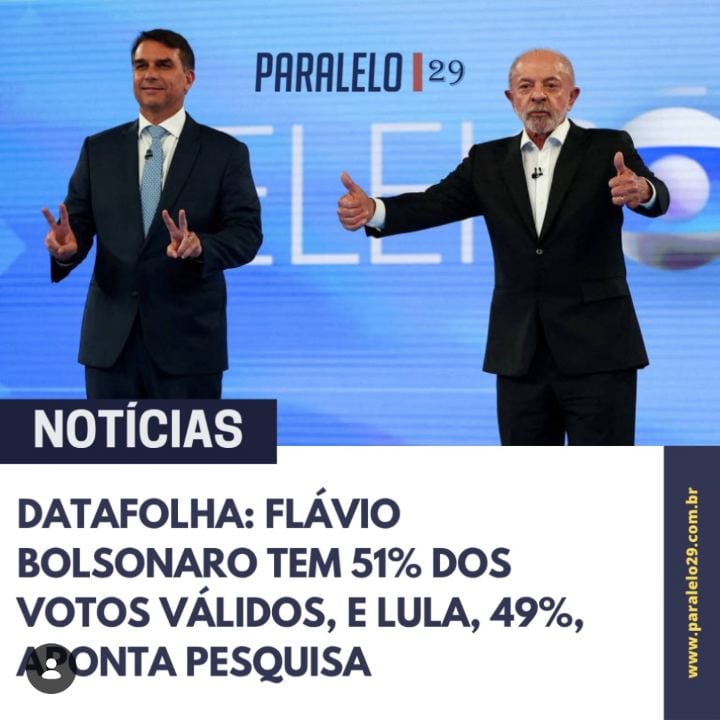 Pesquisa Datafolha divulgada neste sábado (24) mostra um cenário de empate técnico na disputa pela Presidência da Repúbl