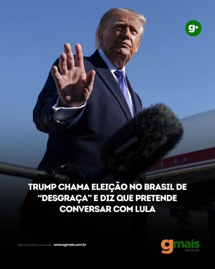 O presidente dos Estados Unidos, Donald Trump, classificou as eleições brasileiras como uma “desgraça” nesta quinta-feir