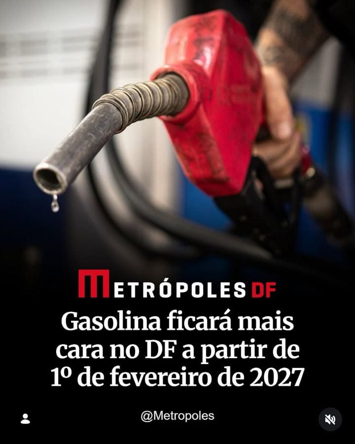 O litro da gasolina ficará R$ 0,07 mais caro nas bombas de combustível do Distrito Federal a partir de 1º de fevereiro d