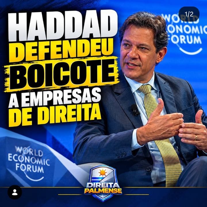 Uma declaração de Fernando Haddad, em janeiro de 2023, durante o Fórum Econômico Mundial, em Davos, na Suíça, voltou a g