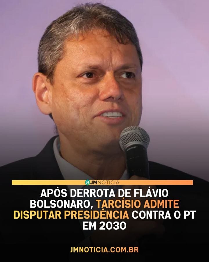 O governador reeleito de São Paulo, Tarcísio de Freitas (Republicanos), abriu a possibilidade de disputar a Presidência