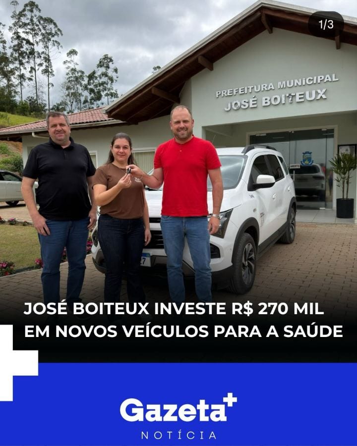 José Boiteux gasta R$ 270 mil em dois carros para a Saúde