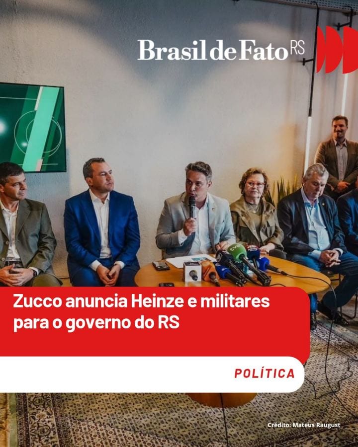 O governador eleito do Rio Grande do Sul, Luciano Zucco (PL), anunciou mais cinco nomes para a equipe que assumirá o gov