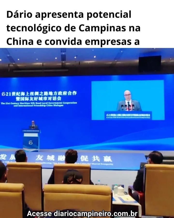 Dário Saadi convidou empresas internacionais a investir em Campinas na China