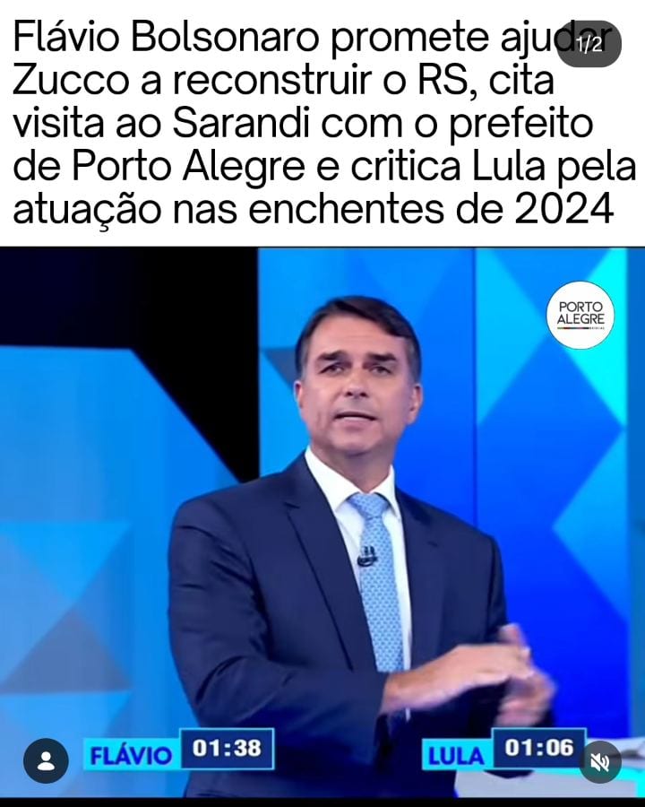 Na noite desta sexta-feira (23), o senador Flávio Bolsonaro (PL) e o presidente Lula (PT), que tenta a reeleição, partic