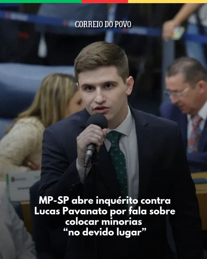O Ministério Público de São Paulo (MP-SP) vai investigar o deputado federal eleito Lucas Pavanato (PL-SP) por suposta pr
