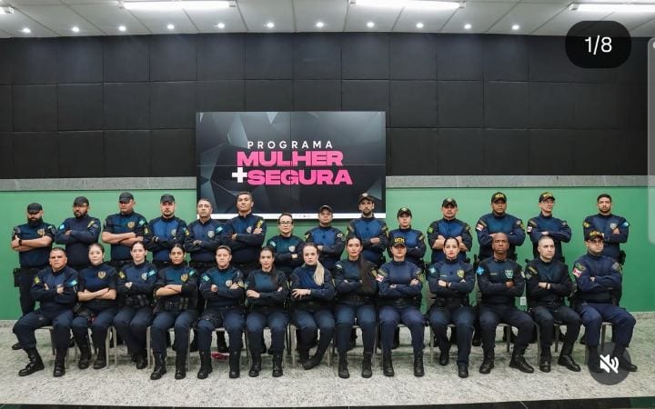 Nossos Guardas Civis Municipais participaram do Programa Mulher + Segura, ministrado pela GCM de Senador Canedo, com foc