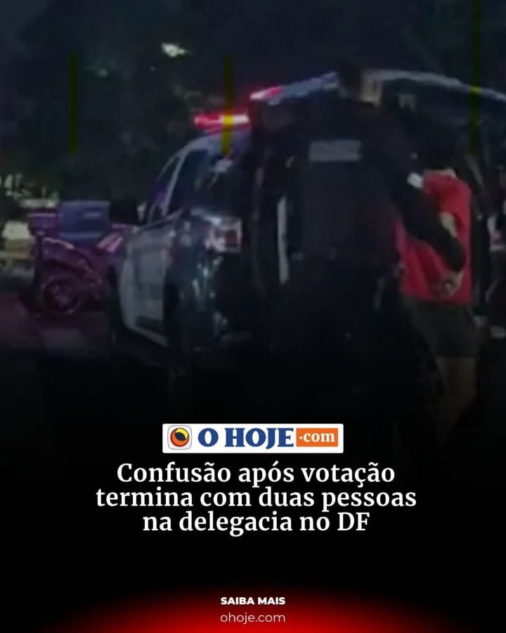 Duas pessoas foram conduzidas à 5ª Delegacia de Polícia, em Brasília, neste domingo (25), após uma discussão envolvendo