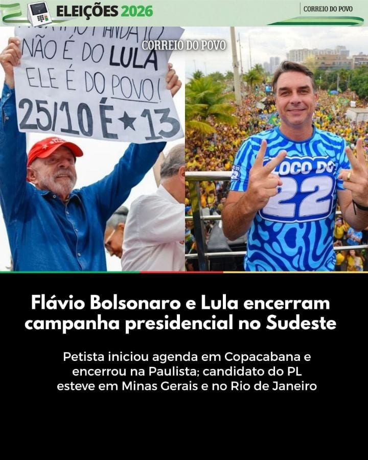 O Sábado foi de viagens e gás final para os dois candidatos à presidência no último dia de campanha antes da votação de