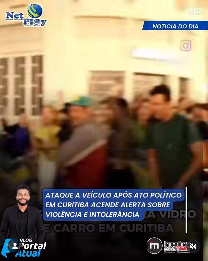 Um episódio preocupante foi registrado na noite do último sábado (17), no Centro de Curitiba (PR), após um ato político