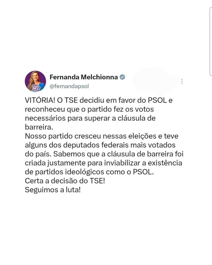 Parabéns ao empenho do conjunto dos advogados que trabalharam na tese contruída pelo companheiro Rafael Lemes, do nosso