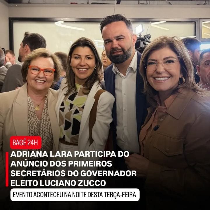 A deputada estadual reeleita Adriana Lara participou, nesta terça-feira (27), do anúncio dos primeiros nomes que irão co