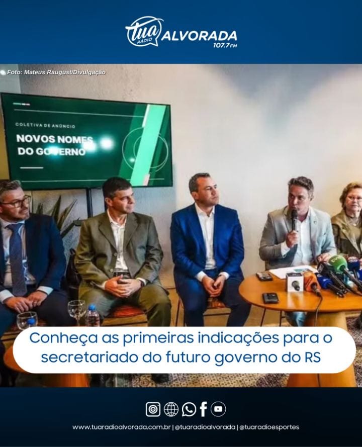 #governo | O governador eleito do Rio Grande do Sul, Luciano Zucco, anunciou nesta semana os primeiros nomes indicados p
