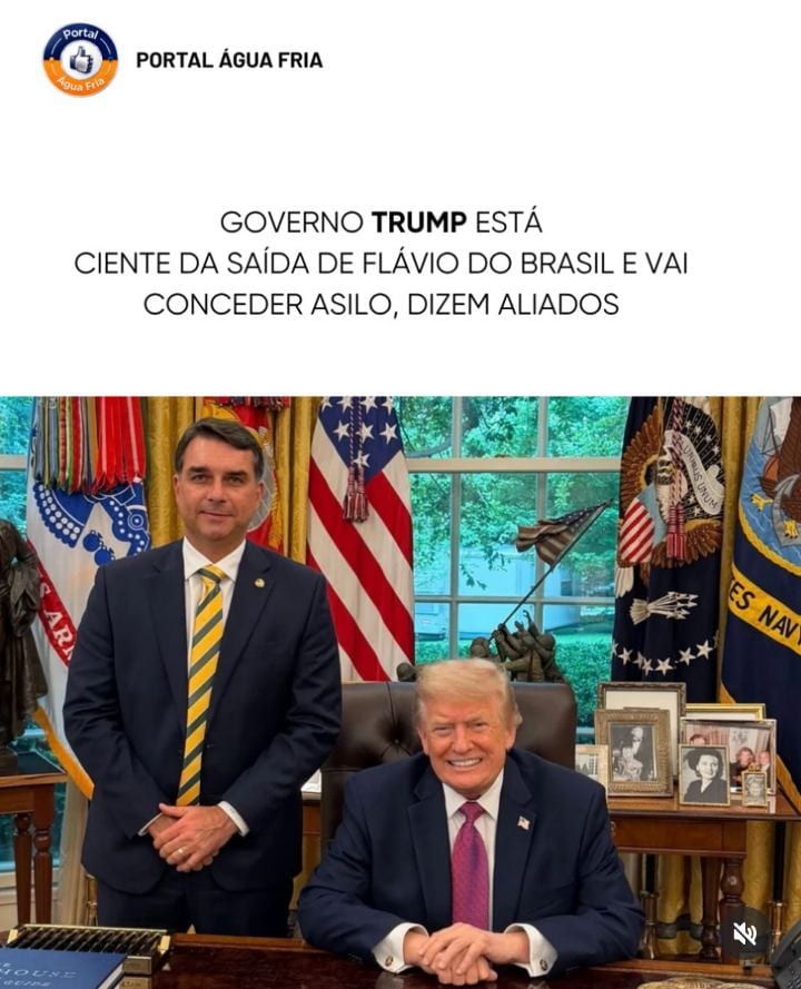 GOVERNO TRUMP ESTÁ CIENTE DA SAÍDA DE FLÁVIO BOLSONARO DO BRASIL E PODERÁ CONCEDER ASILO, DIZEM ALIADOS