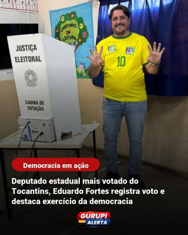 O deputado estadual reeleito Eduardo Fortes, que conquistou a maior votação para a Assembleia Legislativa do Tocantins n
