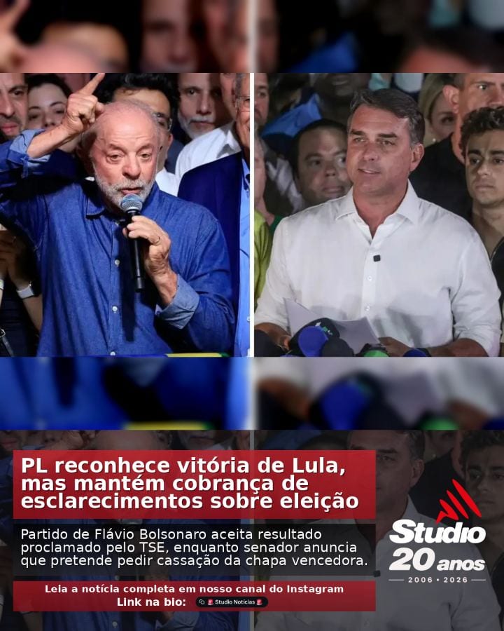 #Eleições2026 | PL reconhece vitória de Lula, mas mantém cobrança de esclarecimentos sobre eleição |