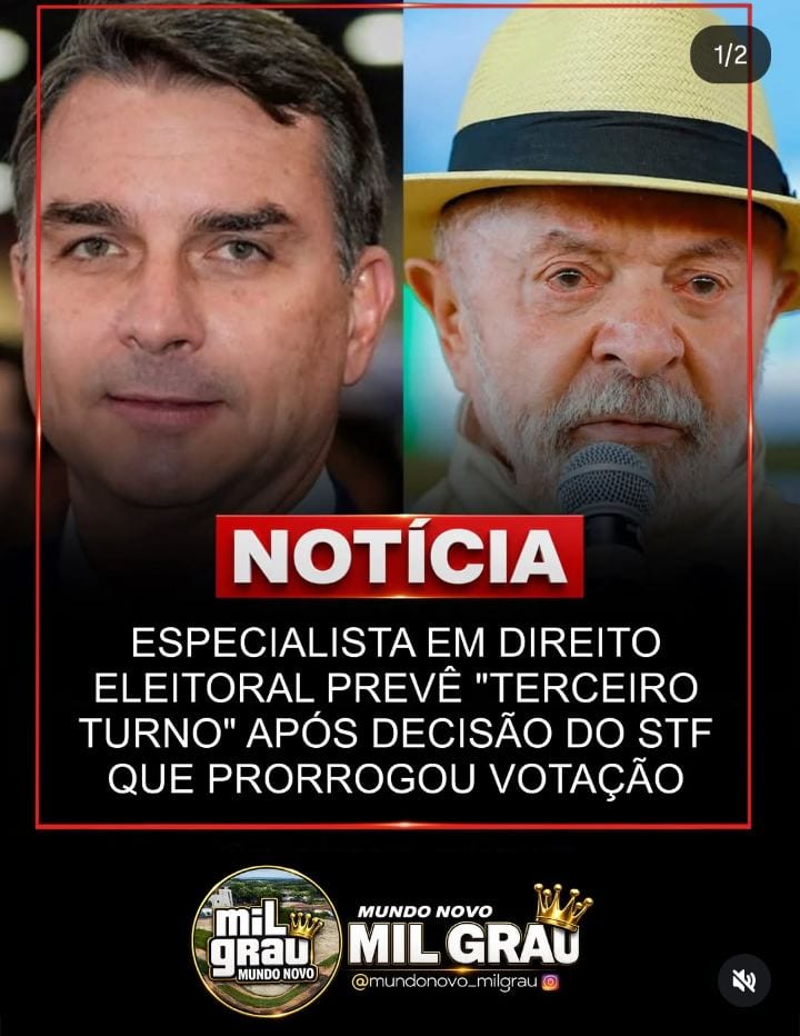 ESPECIALISTA EM DIREITO ELEITORAL PREVÊ “TERCEIRO TURNO” APÓS DECISÃO DO STF QUE PRORROGOU VOTAÇÃO!