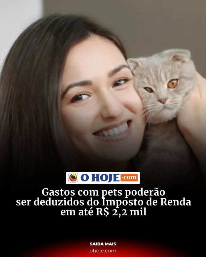 Um projeto de lei em análise no Senado Federal propõe permitir que despesas veterinárias com cães e gatos sejam deduzida