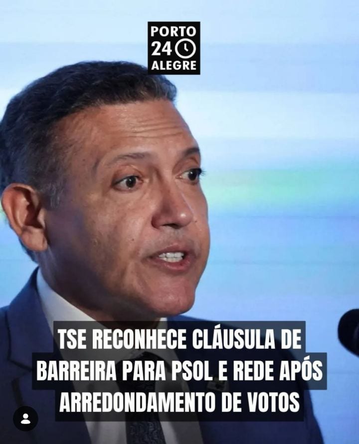 O Tribunal Superior Eleitoral (TSE) decidiu por unanimidade reconhecer que a federação formada por PSOL e Rede Sustentab