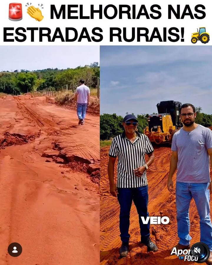 PREFEITO LEONARDO E VICE NEGUINHO ACOMPANHAM DE PERTO A MANUTENÇÃO DAS ESTRADAS RURAIS DE APORÉ!