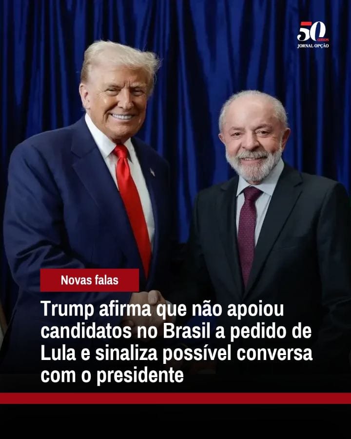 O presidente dos Estados Unidos, Donald Trump, afirmou nesta quinta-feira, 29, que não apoiou nenhum candidato nas eleiç