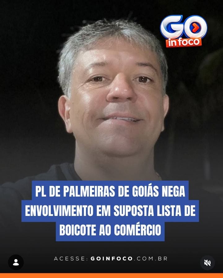 O presidente municipal do Partido Liberal (PL) de Palmeiras de Goiás, Alexandro de Lellis, divulgou nesta quinta-feira (