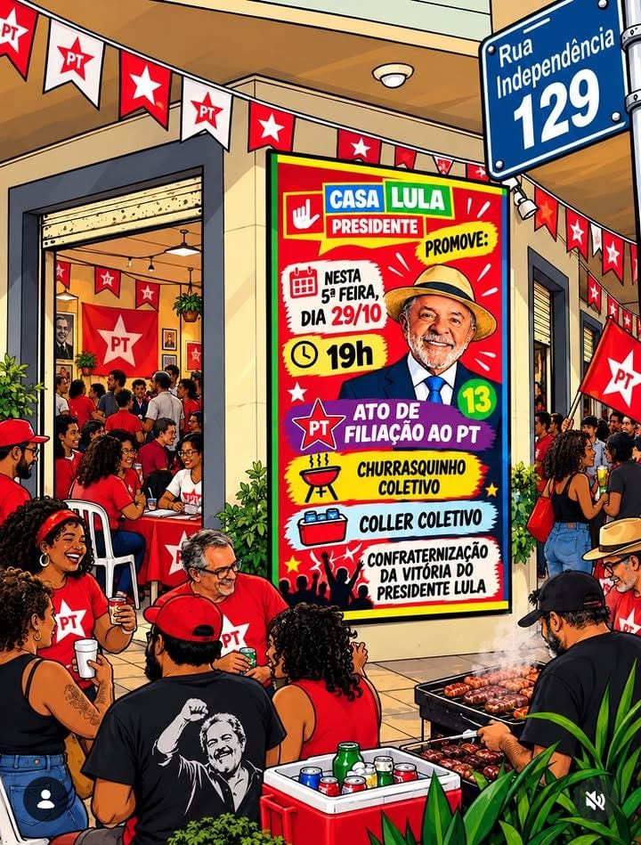 ⭐ A Casa Lula vai celebrar com essa turma maravilhosa de voluntários e voluntárias a grande vitória que construímos junt