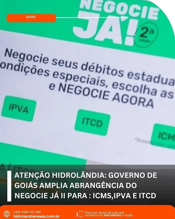 Boa notícia para quem tem débitos com o Governo de Goiás!