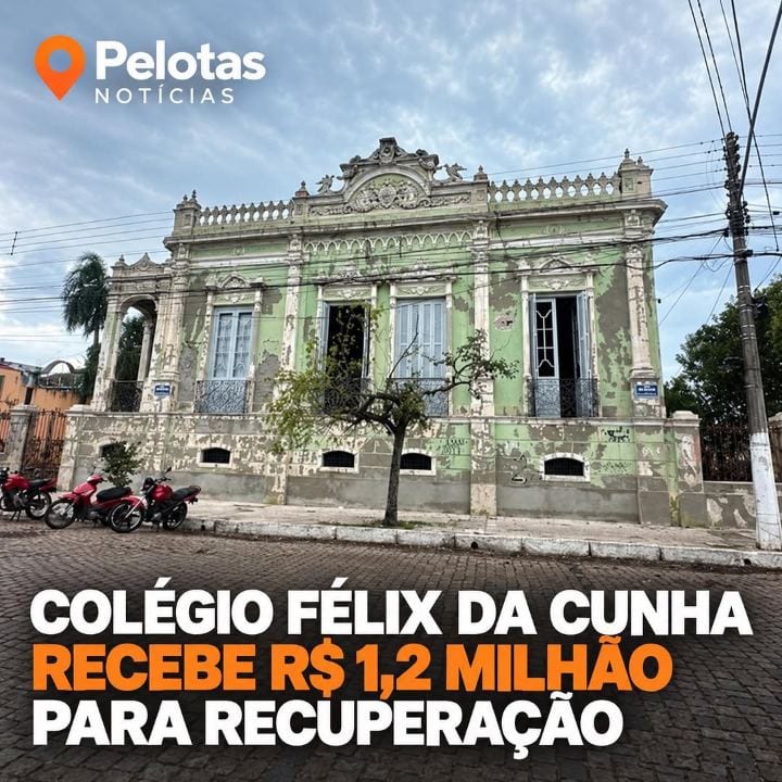 COLÉGIO FÉLIX DA CUNHA RECEBE R$ 1,2 MILHÃO EM OBRAS E TEM MAIS DE 80% DA RECUPERAÇÃO CONCLUÍDA EM PELOTAS