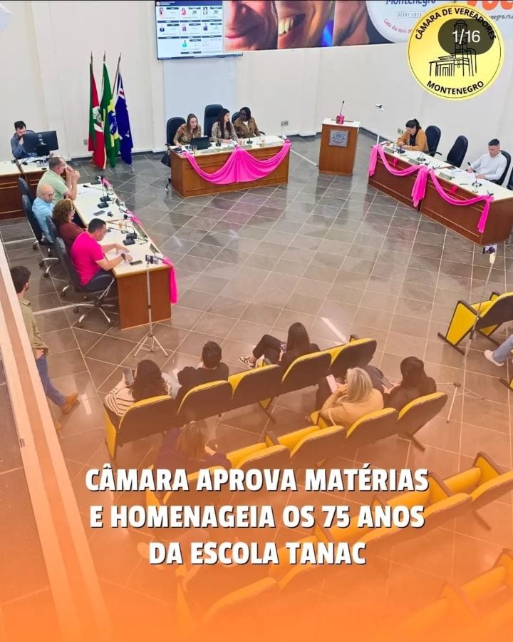 A 37ª Sessão Ordinária da Câmara de Vereadores de Montenegro, realizada na quinta-feira (29), teve matérias sobre proteç