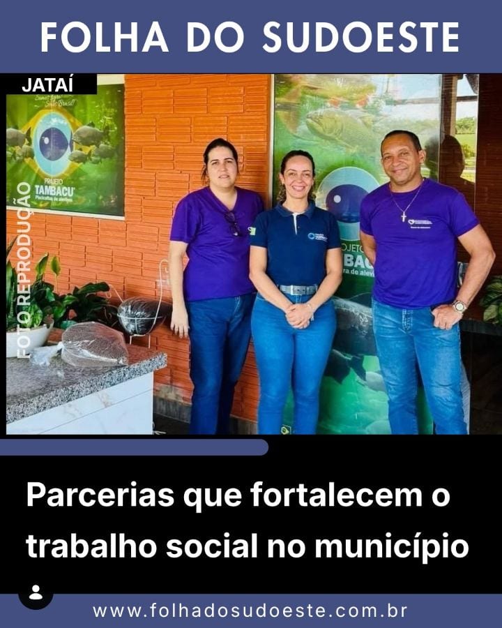 O Banco de Alimentos de Jataí recebeu a doação de peixes juvenis da espécie tilápia, provenientes do Projeto Tambacu e,