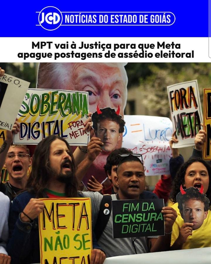 MPT vai à Justiça para que Meta apague postagens de assédio eleitoral